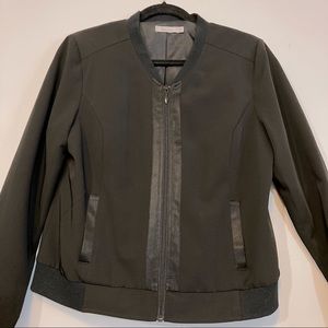 Petite BOMBER Jacket REITMANS - Silky black material - size 12